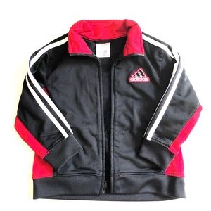 Adidas 3T Black and Red Track Jacket
